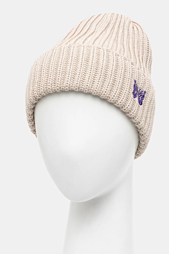 Needles wool beanie Watch Cap RW056 beige AW25