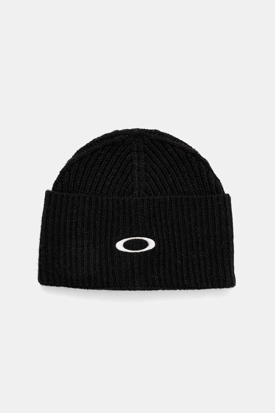 Oakley czapka z dodatkiem wełny ELLIPSE średniej grubości czarny FOS902076