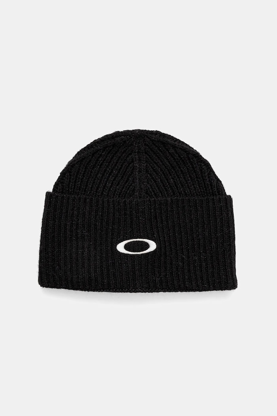 Oakley czapka z dodatkiem wełny ELLIPSE średniej grubości czarny FOS902076
