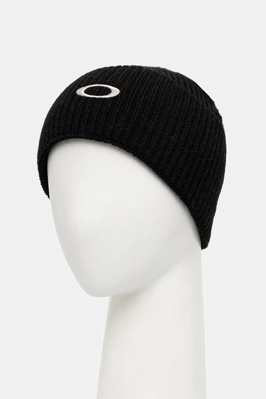 Akcesoria Oakley czapka z dodatkiem wełny ELLIPSE FOS902076 czarny
