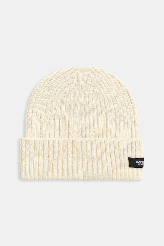 Čiapka s prímesou vlny Undercover Beanie nášivka béžová UC2E4H02