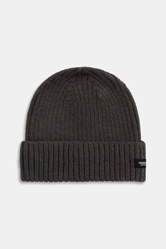 Undercover czapka z domieszką wełny Beanie gruba szary UC2E4H02