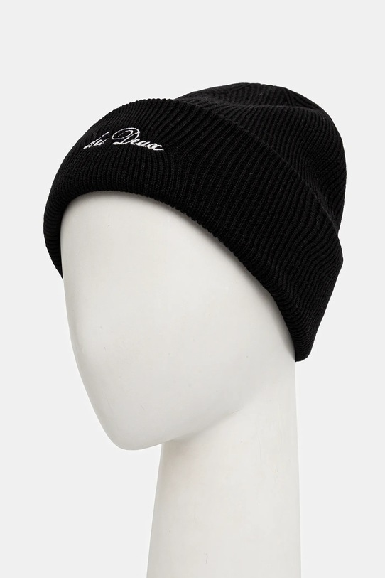 Vlnená čiapka Les Deux Wayne 1000673 čierna AW25