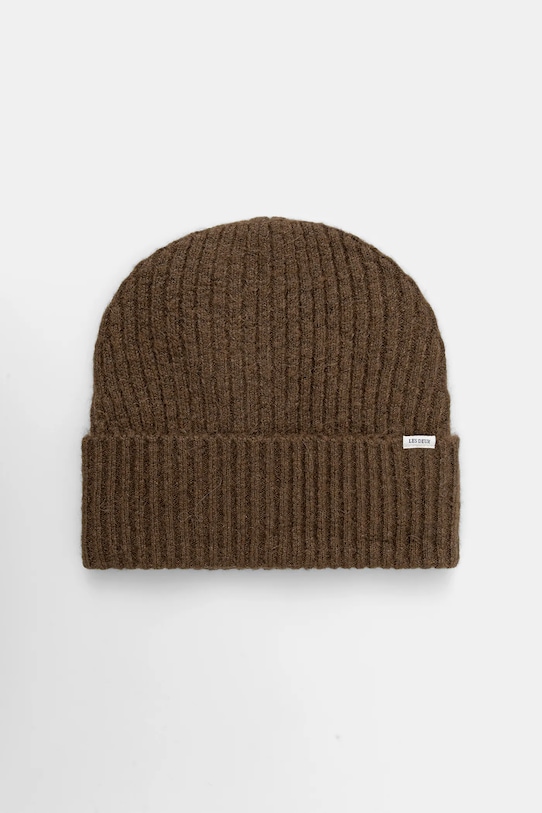 Čiapka s prímesou vlny Les Deux Ty stredne hrubá hnedá 1000790