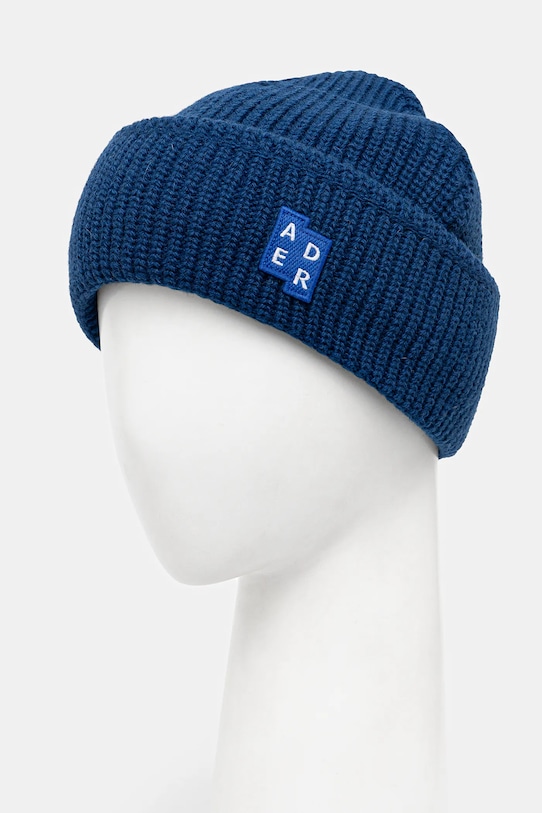 Шапка з додаванням вовни Ader Error BEANIE BMSGFYHW0501NV темно-синій AW25
