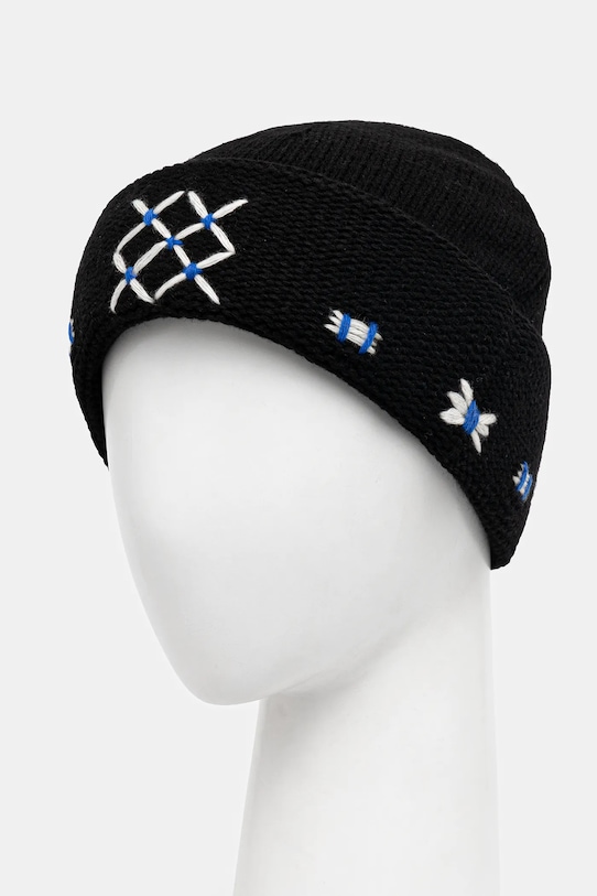 Шапка з додаванням вовни Ader Error BEANIE BO01FWHW0503BK чорний AW25