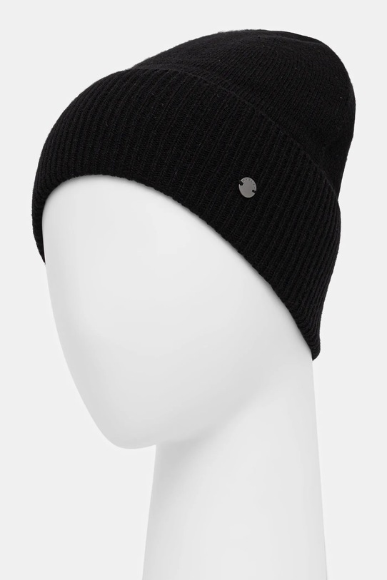 Sisley czapka z dodatkiem wełny 1UVLSA00D czarny AW25