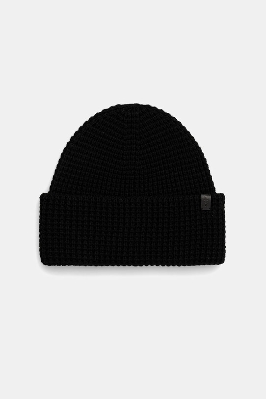 AllSaints czapka z dodatkiem wełny średniej grubości czarny 29ASMC531463