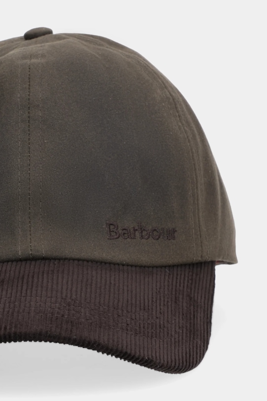 Barbour czapka z daszkiem bawełniana MHA0913 zielony AW25