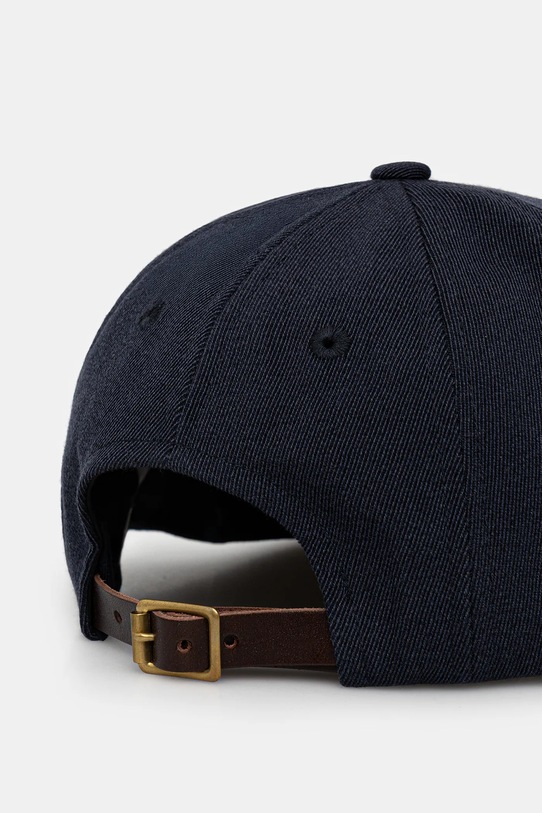 Akcesoria Visvim czapka z daszkiem z dodatkiem wełny EXCELSIOR II 125203003011 granatowy