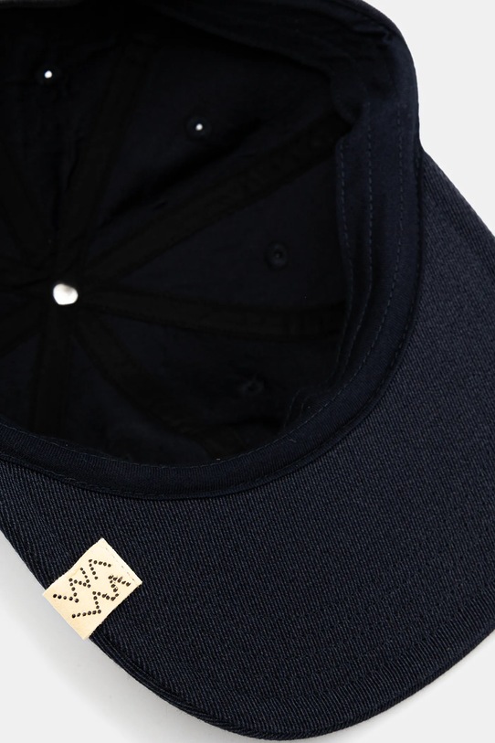 Visvim czapka z daszkiem z dodatkiem wełny EXCELSIOR II granatowy 125203003011