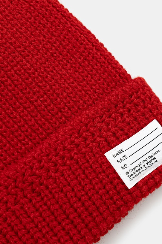 Akcesoria Visvim czapka wełniana KNIT BEANIE 125203003010 czerwony