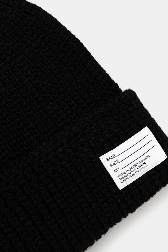 Akcesoria Visvim czapka wełniana KNIT BEANIE 125203003010 czarny