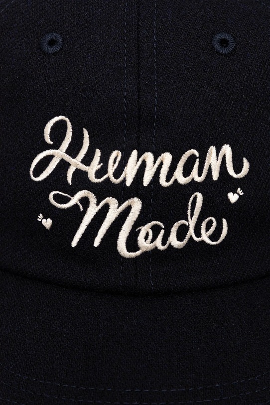Human Made czapka z dodatkiem wełny 6PANEL WOOL HM30GD052 granatowy AW25