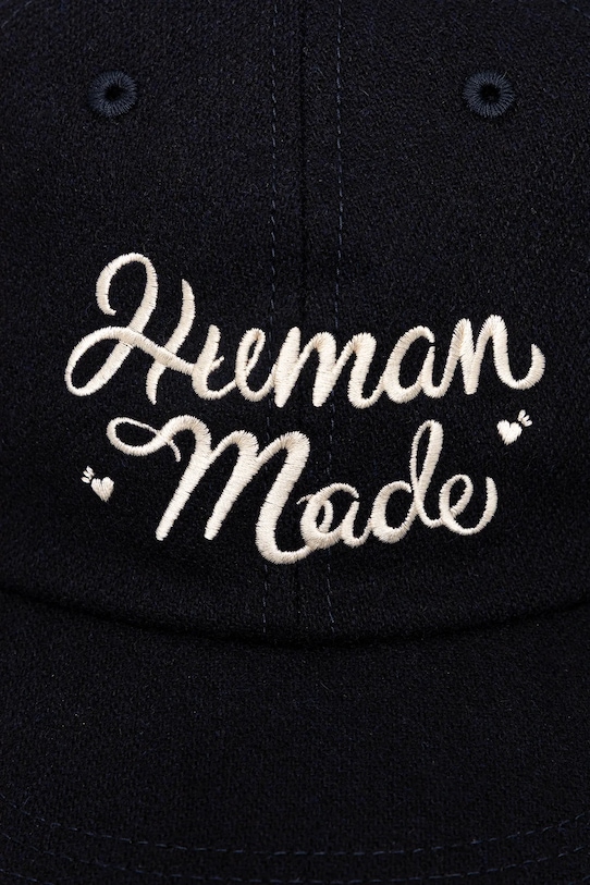 Human Made czapka z dodatkiem wełny 6PANEL WOOL HM30GD052 granatowy AW25