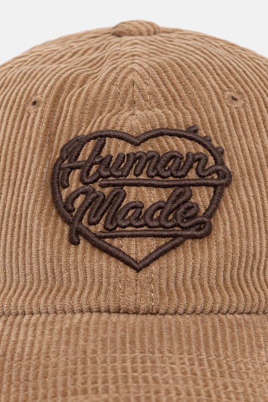 Human Made czapka z daszkiem bawełniana 6PANEL CORDUROY HM30GD071 beżowy AW25