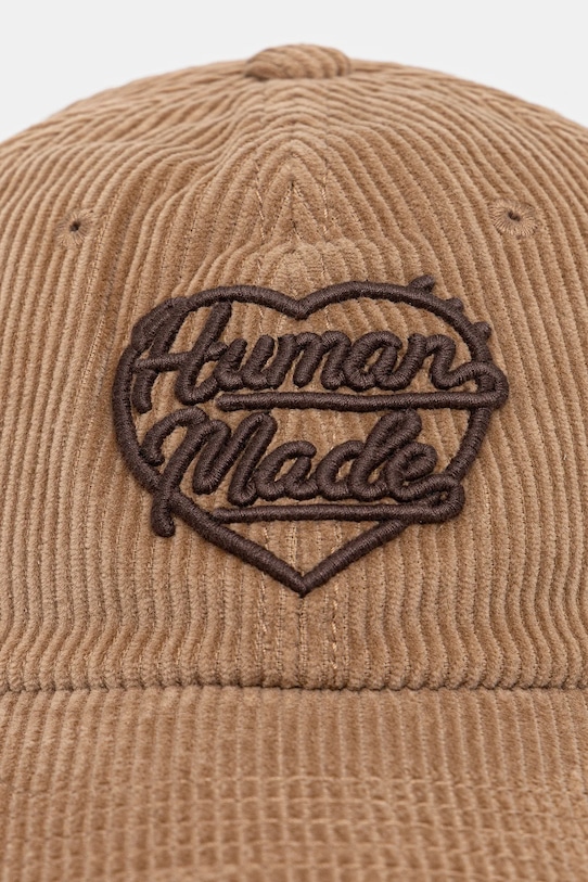 Human Made czapka z daszkiem bawełniana 6PANEL CORDUROY HM30GD071 beżowy AW25
