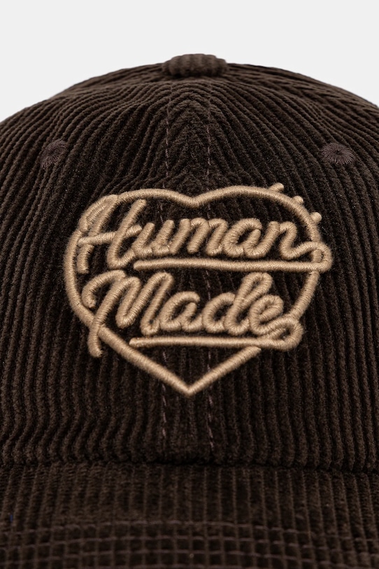 Human Made czapka z daszkiem bawełniana 6PANEL CORDUROY HM30GD071 brązowy AW25