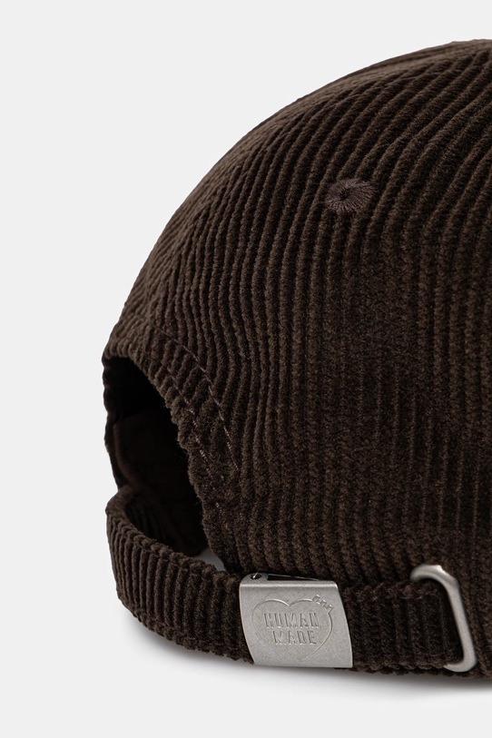Akcesoria Human Made czapka z daszkiem bawełniana 6PANEL CORDUROY HM30GD071 brązowy