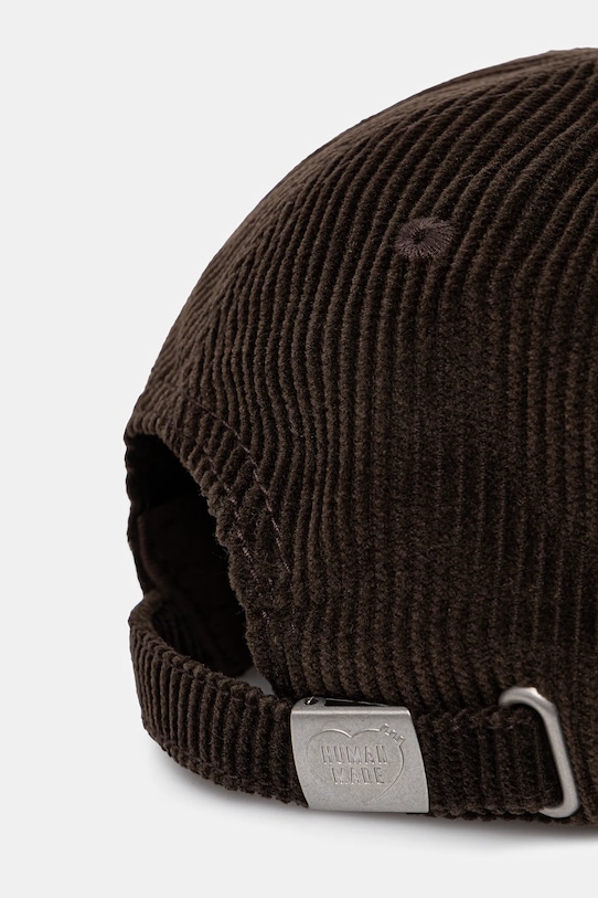 Akcesoria Human Made czapka z daszkiem bawełniana 6PANEL CORDUROY HM30GD071 brązowy