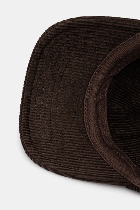 Human Made czapka z daszkiem bawełniana 6PANEL CORDUROY brązowy HM30GD071
