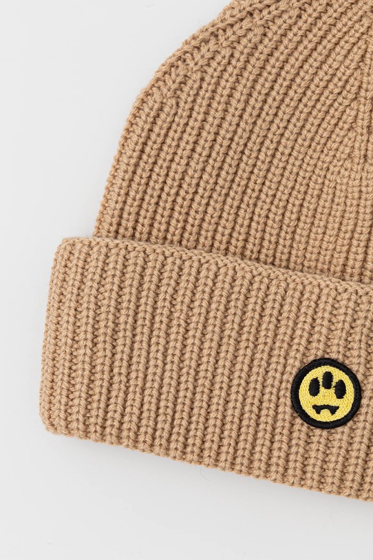 Akcesoria Barrow czapka z dodatkiem wełny F5BWUAHT094 beżowy