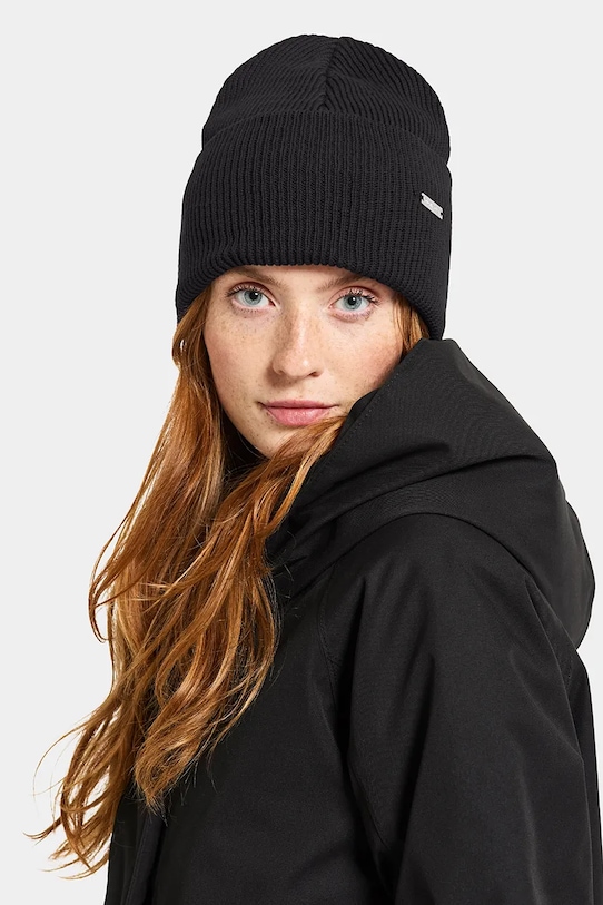 Βαμβακερό Σκούφος Didriksons RIVER 505756 μαύρο AW25