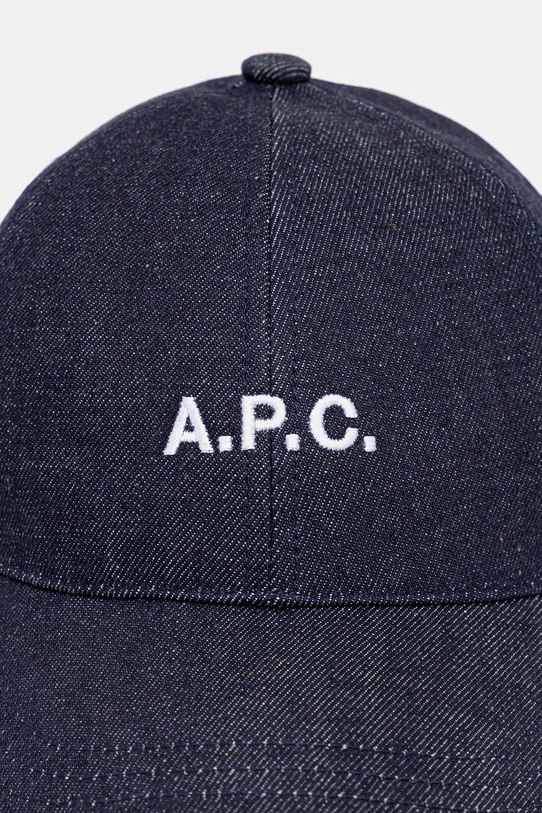 Кепка A.P.C. casquette charlie COHIZ.M24069 темно-синій AW25