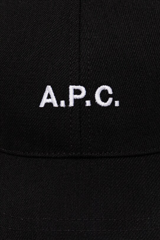 A.P.C. șapcă casquette charlie COZZS.M24069 negru AW25
