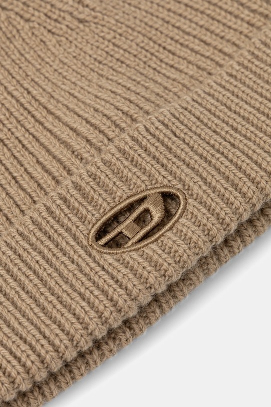 Akcesoria Diesel czapka wełniana K-ARAC A19682.0KCAE beżowy