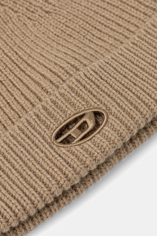 Akcesoria Diesel czapka wełniana K-ARAC A19682.0KCAE beżowy