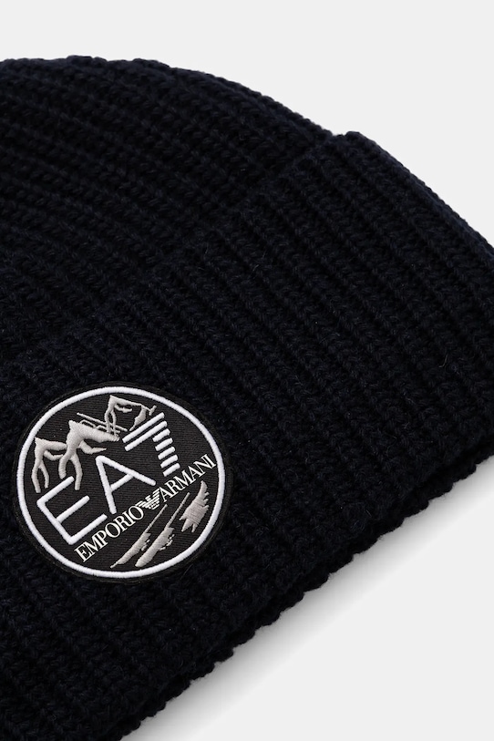 EA7 Emporio Armani czapka z dodatkiem wełny AF18020.7X000243 granatowy AW25