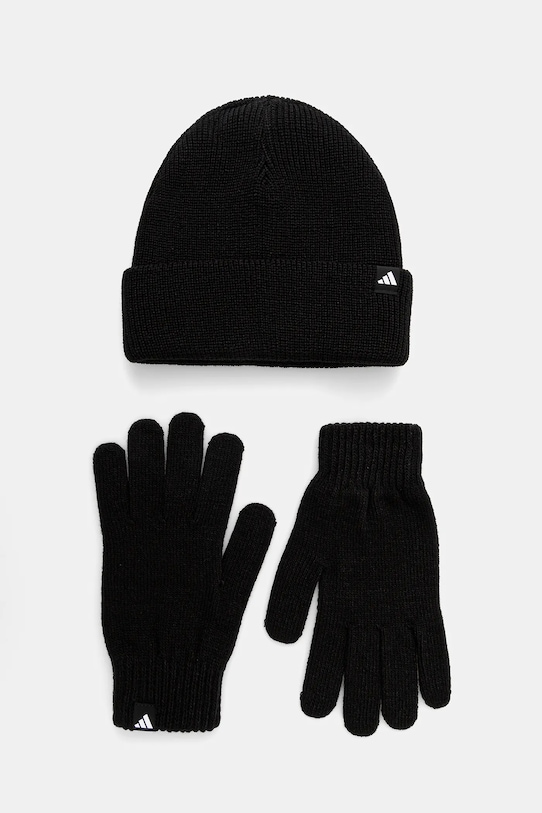 adidas czapka i rękawiczki Glove Beanie pozostałe czarny JN9443