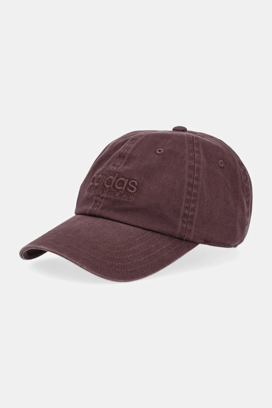 Памучна шапка с козирка adidas памук кафяв JX5763