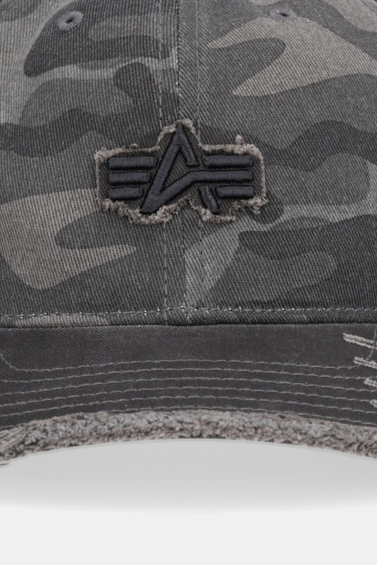 Alpha Industries czapka z daszkiem bawełniana 258903.125 szary AW25