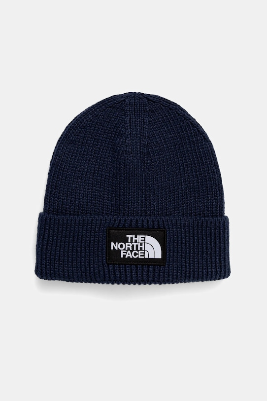 Шапка The North Face TNF Logo Box средно дебел тъмносин NF0A8CHE8K21