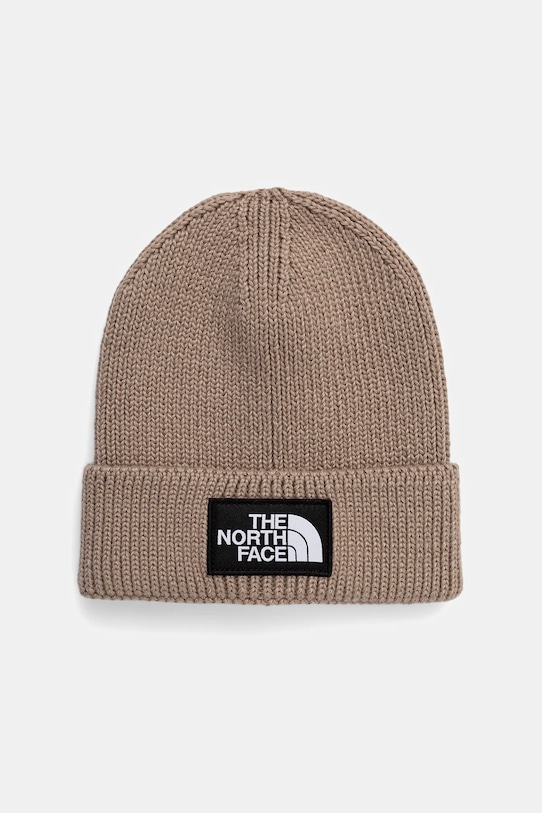 Шапка The North Face TNF Logo Box средно дебел зелен NF0A8CHEBOX1