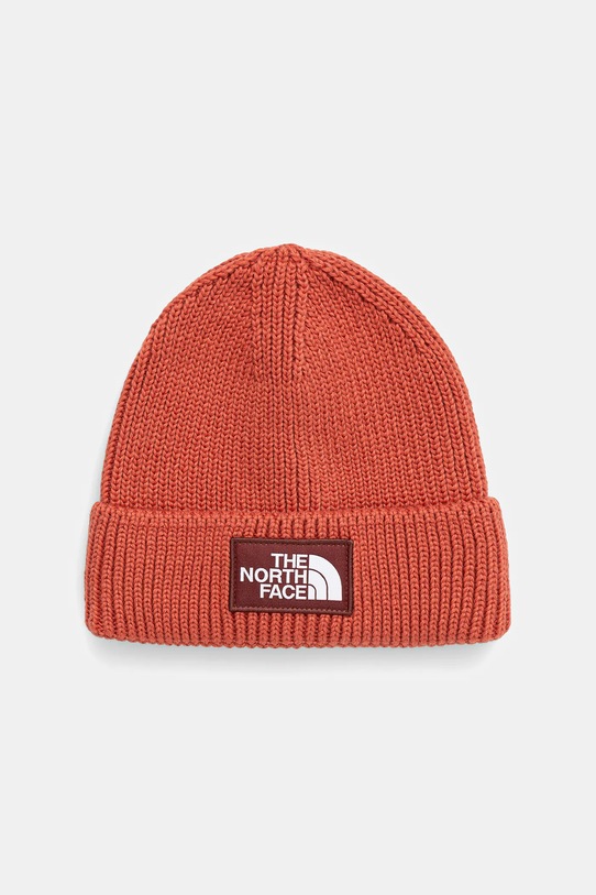 The North Face czapka TNF Logo Box aplikacja pomarańczowy NF0A8CHEEED1
