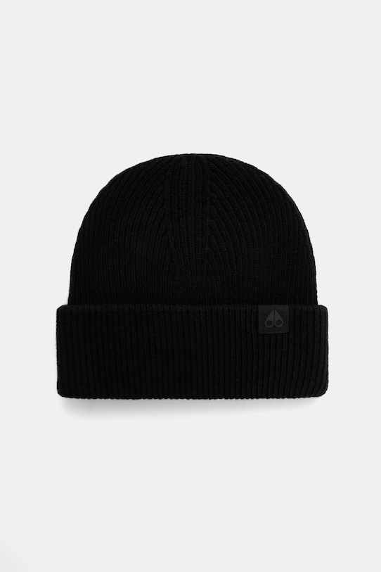 MOOSE KNUCKLES czapka z dodatkiem wełny Neige cienka czarny M35MA520