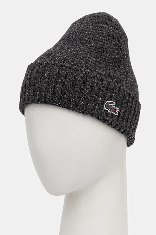 Akcesoria Lacoste czapka z dodatkiem wełny RB5995 szary