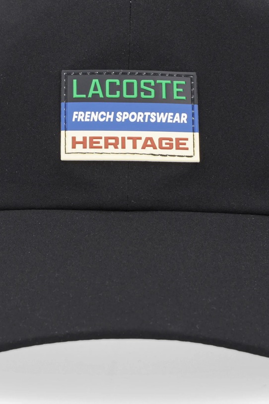Lacoste czapka z daszkiem RK6047 czarny AW25
