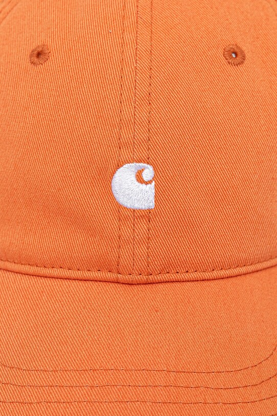 Carhartt WIP czapka z daszkiem Madison Logo I023750.32UXX pomarańczowy AW25