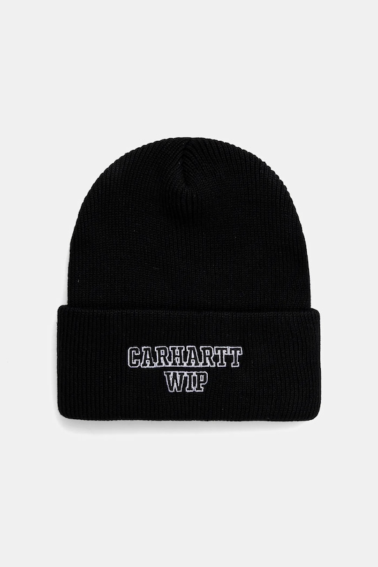 Βαμβακερό Σκούφος Carhartt WIP Alumni απλικέ μαύρο I035270.89XX