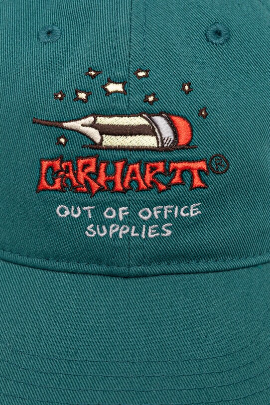 Carhartt WIP czapka z daszkiem Office Supplies I035266.2ZUXX turkusowy AW25