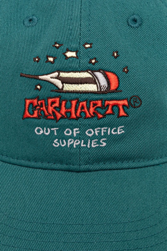 Kšiltovka Carhartt WIP Office Supplies I035266.2ZUXX tyrkysová AW25