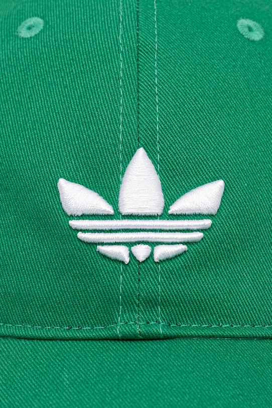 adidas Originals șapcă de baseball din bumbac verde JV7390