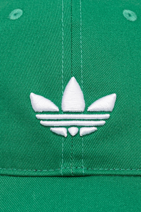 adidas Originals șapcă de baseball din bumbac verde JV7390