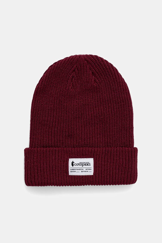 Cotopaxi czapka Wearf pozostałe bordowy F21473U284