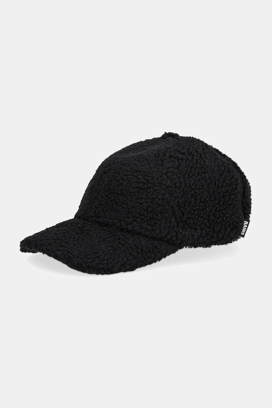 Rains czapka z daszkiem 20650 Fleece Cap pozostałe czarny 20650.
