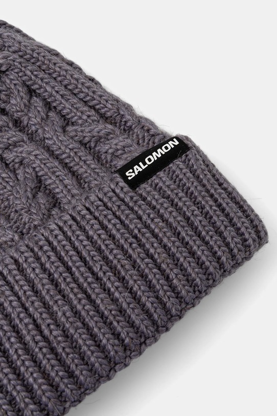 Шапка Salomon LC2630400 виолетов AW25